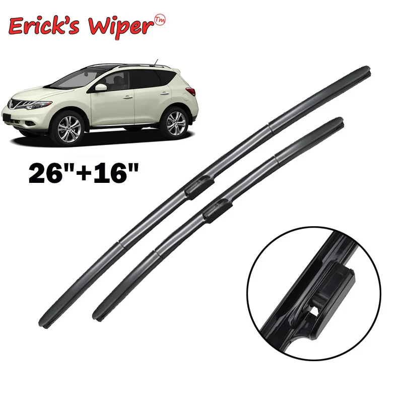 Erick\'s Wiper LHD Front Wiper Blades For Nissan Murano MK2 Z51 2008 - 2014 Windshield Windscreen Window Car Rain Brushes 26\