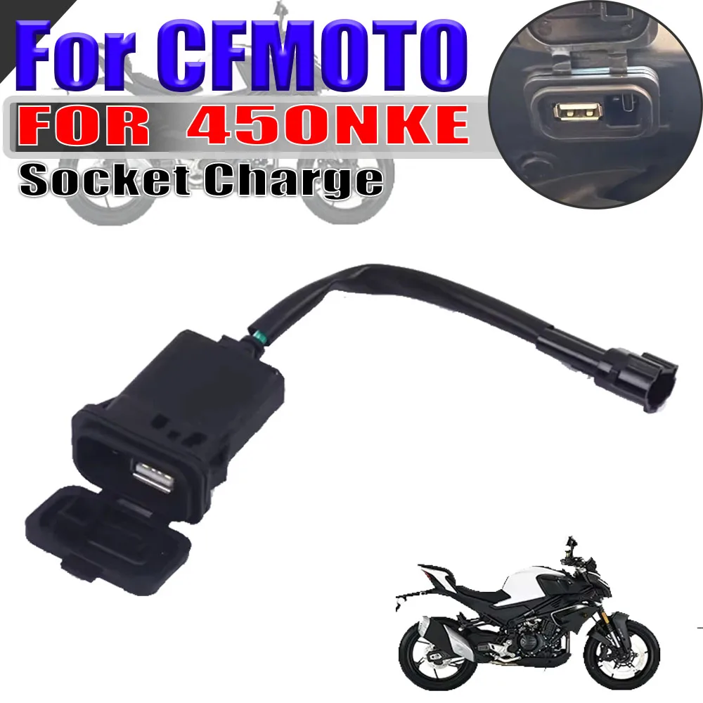 

Motorcycle Accessories USB Charger Power Type C Port Quickly Charging Interface Socket Charge For CFMOTO 450NK NK450 NK 450 NK