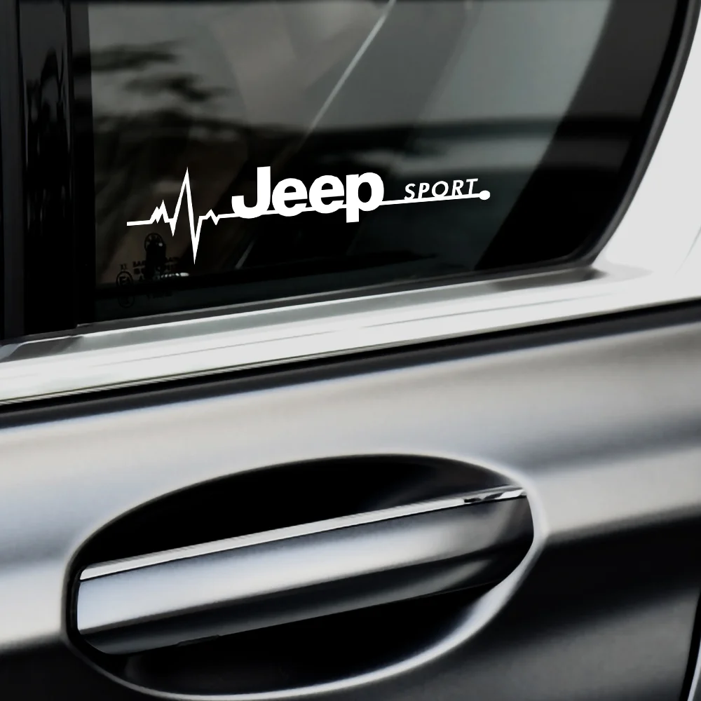 2 قطعة ملصقات السيارات الرياضة السيارات الجانب نافذة شارات الفينيل اكسسوارات ل جيب رينيجيد البوصلة شيروكي رانجلر جراند شيروكي