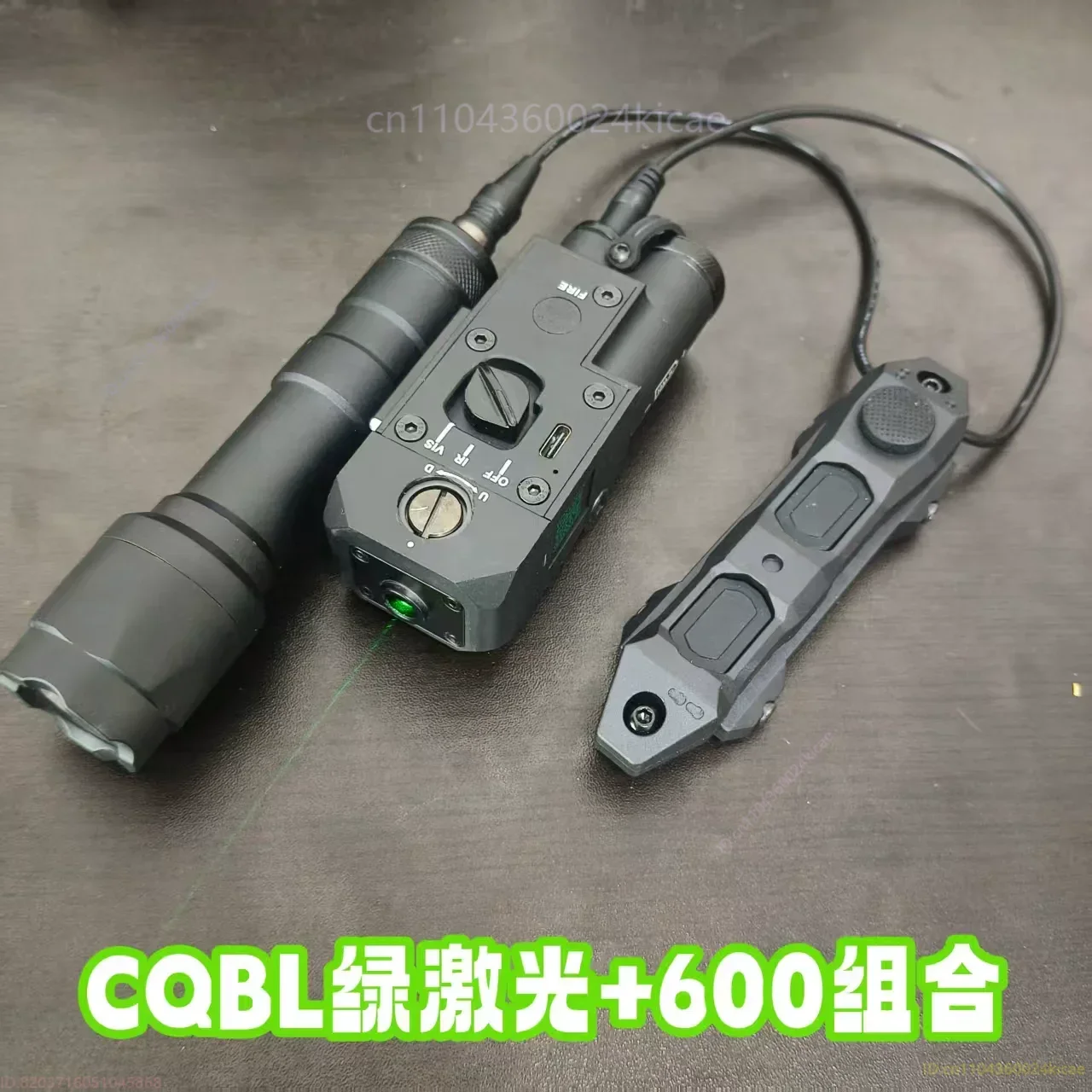 Indicador de combinación láser verde CQBL de Metal, láser táctico, modelo para exteriores, riel guía de 20mm, alta potencia, verde, ajustable