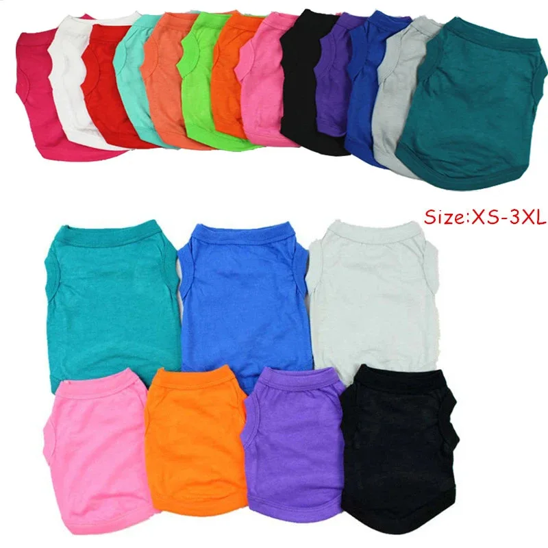 Blank Dog Clothes for Small Dogs, Summer Shirt, Chihuahua Bottoming T Shirts, Breathable Lightweight, Soft Puppy Apparel
