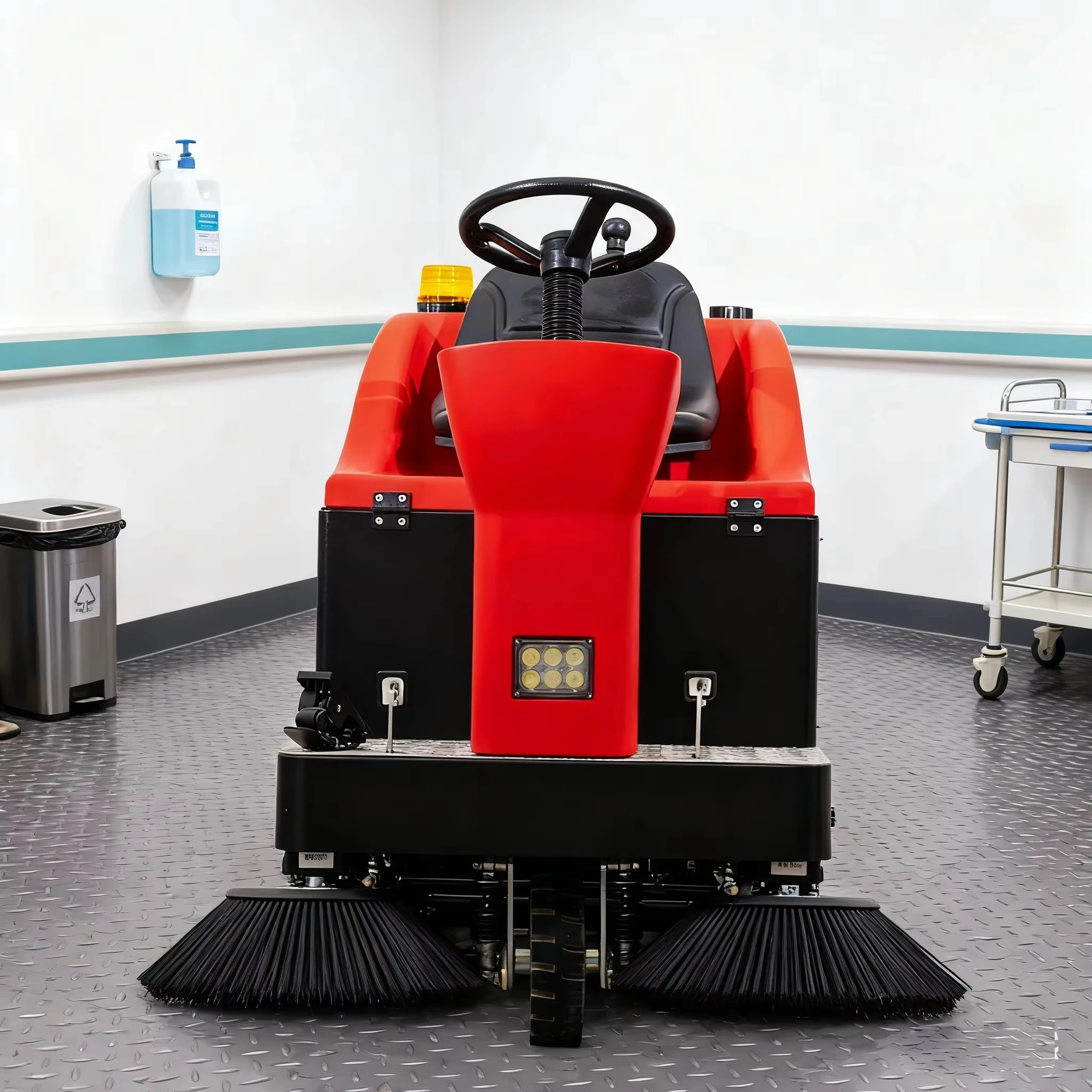 S1250 بالجملة شراء معدات التنظيف الصناعية مول المطار الطريق الطابق مكنسة آلة تنظيف الشوارع