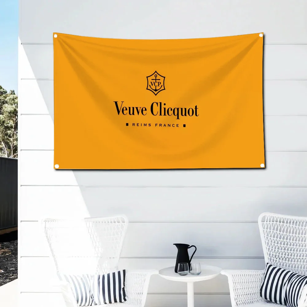 Veuves-clicquot Pride Flag to Hang Advertising Workshop Flags Room Decor Home Decor Items Penetration Flaga Flags for Rooms Wall