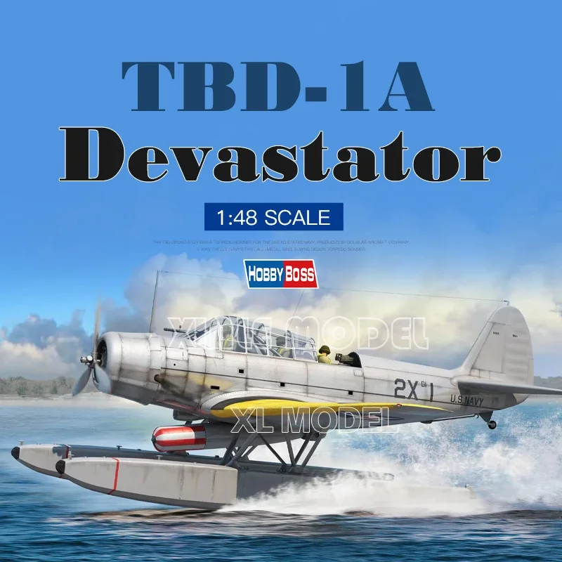 

Trumpeter Plastic Assembled Aircraft Model Kit 81784 American TB-1A "Devastator" Water Torpedo Attack Aircraft 1/48