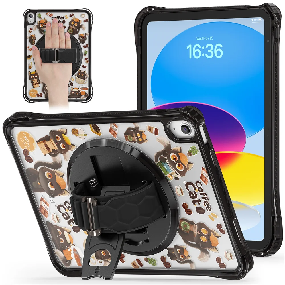 

Full Body Shockproof Protective Stand Case for iPad Air 6th Air11 10th 2022 Pro 11 Air4 Air5 Mini6 Mini A17Pro Rotation Coque
