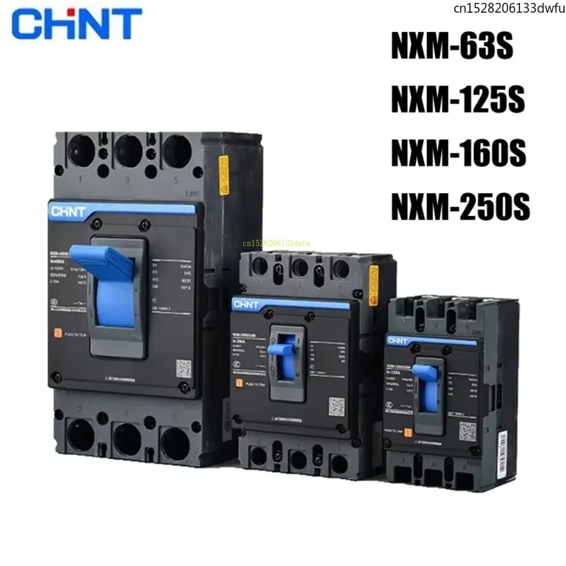 CHINT NXM 20A 25A 40A 63A 100A 125 160A 200A 250A MCCB Molded Case Circuit Breaker Air Switch 3P 4P NM1 NXM-125S/3300 NXM-250S