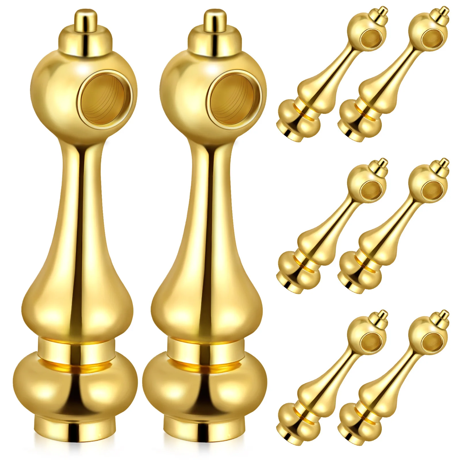 10Pcs Hardware Connection Fittings Zinc Alloy Pole Connectors for Glass Railing Cabinet Wine Cart Fence Post Furniture