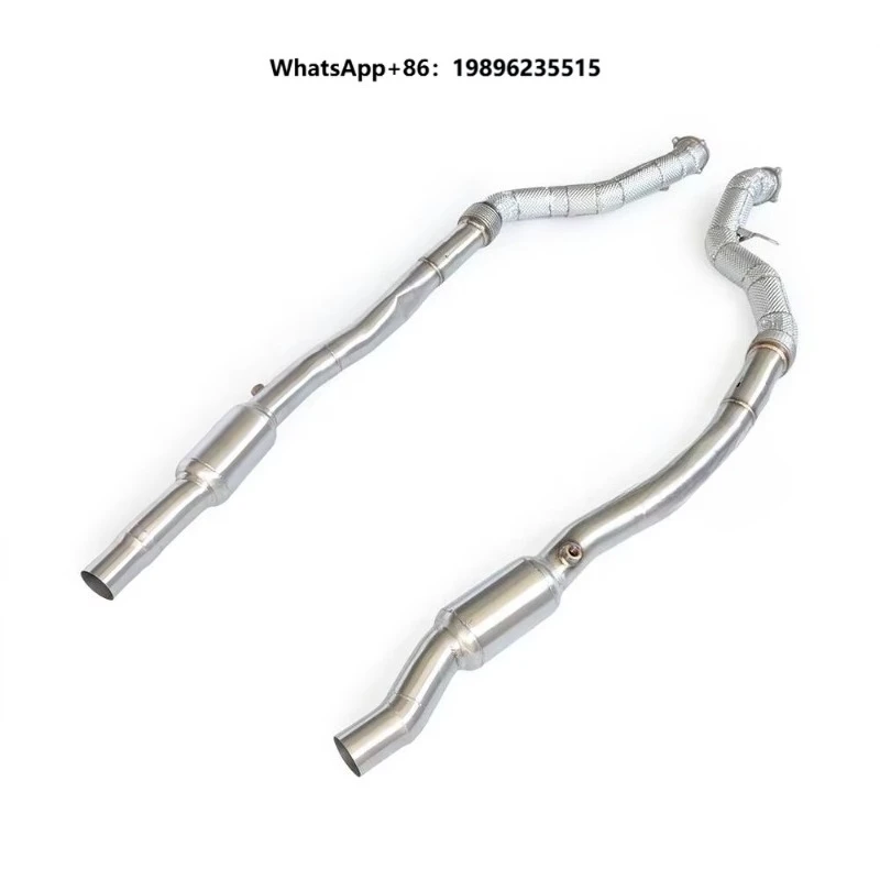 Wholesale High Quality RS7 RS6 C6 5.0T Catalytic Converter 2003-2011 Racing Tuning Power Enhanced Exhaust Downpipe Parts Ki