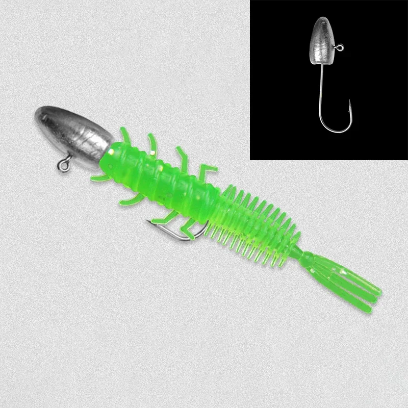 Promotion 10pcs Larva Soft Lures 4cm 0.5g Artificial Lures Fishing Worm Silicone Bass Pike Minnow Swimbait Jigging Plastic Baits