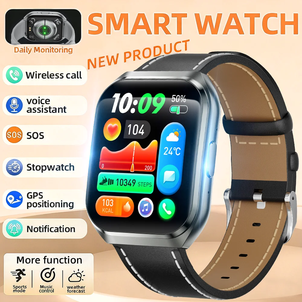 

2025 New Fashion smartwatch 1000mAh large-capacity battery Bluetooth Call Alarm Clock Custom Photo Health Tracking smartwatch