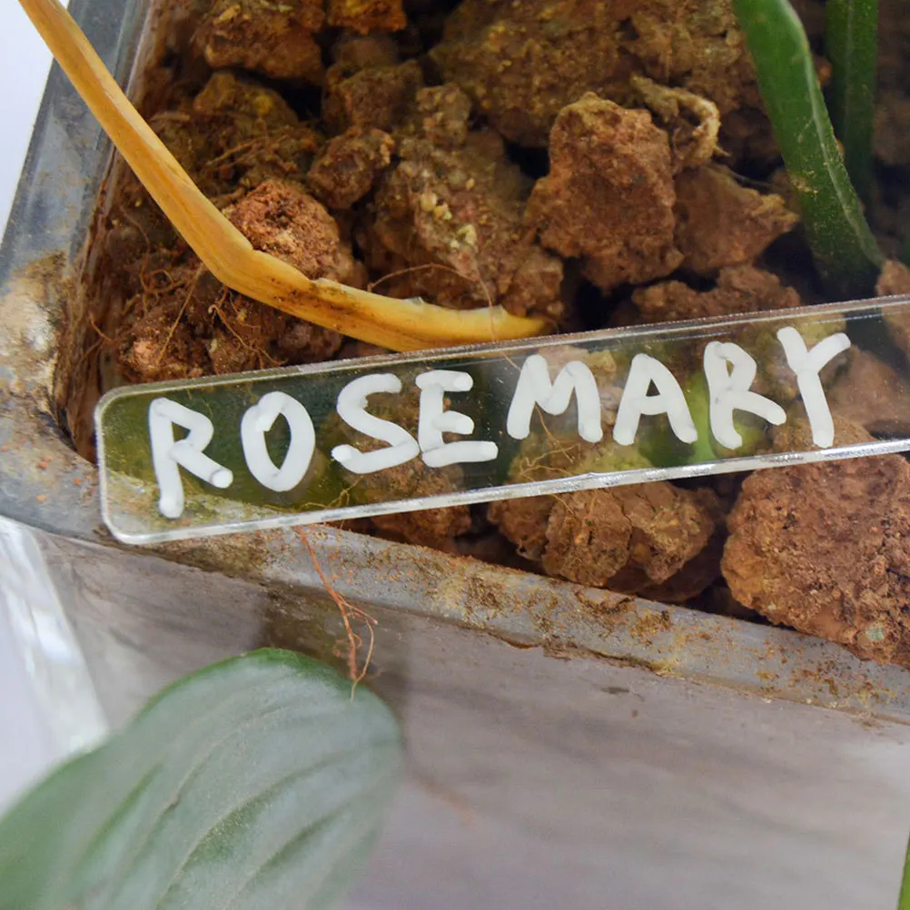 

12 Pcs Acrylic Garden Tags Plant Labels for Vegetables Flowers Nursery Signs Outdoor Markers Simple Design Durable Gardening Art