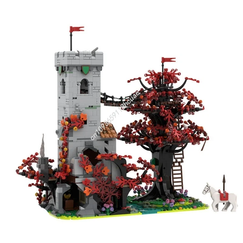 2046개 MOC 포레스트맨 S 크로싱 캐슬 포레스트맨 모델 블록 크리스마스 선물 조립 장난감 창의적 아이디어 브릭 키즈