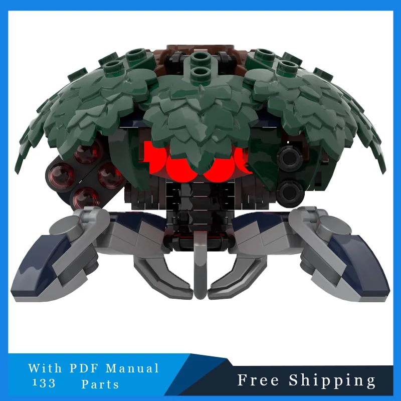 

133, детали MOC, грязевой краб, робот Ambush, модульные строительные блоки, модель для детей, сделай сам, сборка, дисплей, игрушки, подарок на Рождество и день рождения