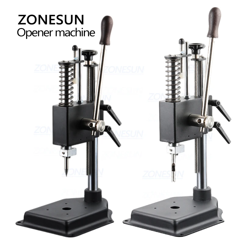 ZONESUN ZS-90KK открывалка для устриц, машина для измельчения кокосов с головкой из нержавеющей стали, инструмент для пробивания отверстий для морепродуктов на гриле