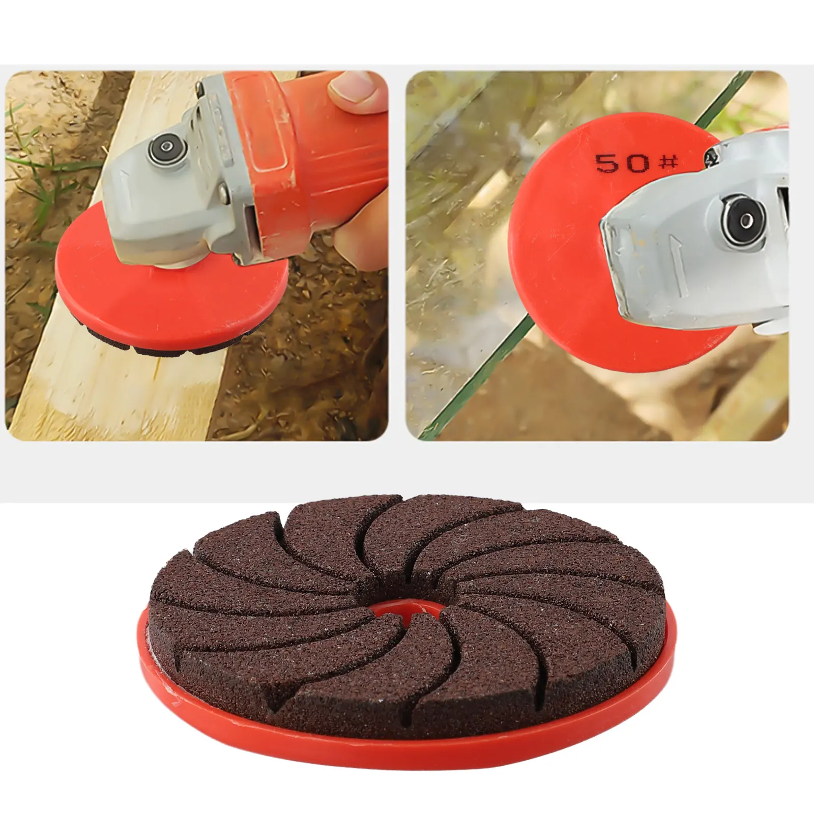 

80mm Abrasive Diamond Polishing Pad with M10 Spiral Interface for Efficient Wet/Dry Use on For Marble and Concrete