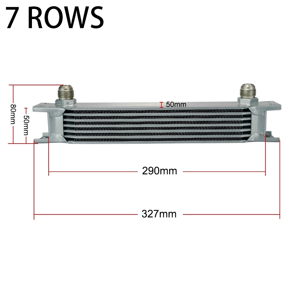 AN10 Aluminum Radiator 10/13/15/16/19/25/30 Row British Type Car Engine Oil Cooler Cooling Radiator Replacement Universal Cooler