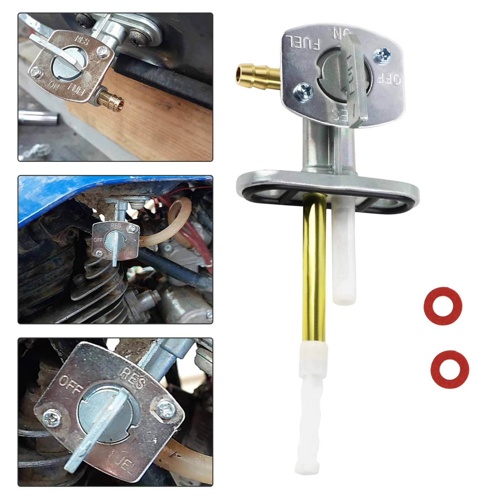 Gas Fuel Petcock Tap Valve Switch Pump For Yamaha Blaster 200 YFS200 WR450F TTR TT-R 90 125 225 230 WR400F WR250Z WR250F XT 600