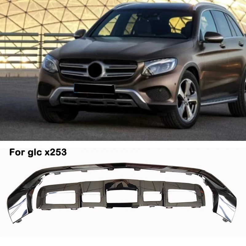 A2538852425 A2538851725 For Mercedes Benz GLC Class X253 W253 Front Bumper Chrome Plate Trim Chromium Styling Molding