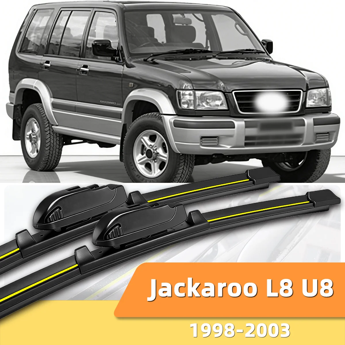 

2PCS Car Windshield Wiper Suitable For Holden Jackaroo L8 U8 1998-2003 Natural Rubber Strip Accessory Wiper 1999 2000 2001 2002