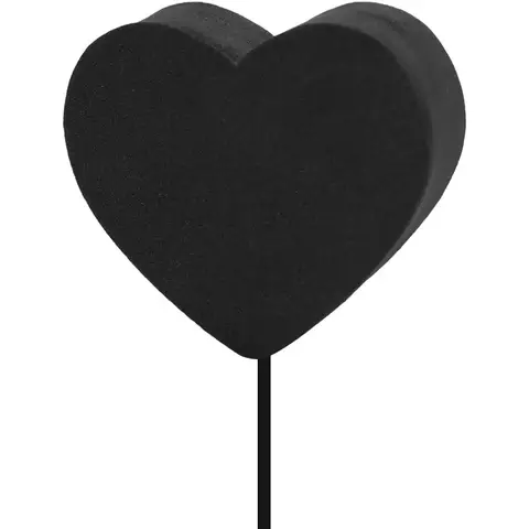 Heart-Shape Star Car Antenna Topper - Easy to Find Car in The Parking Lot - Antenna Ball (Black Heart)