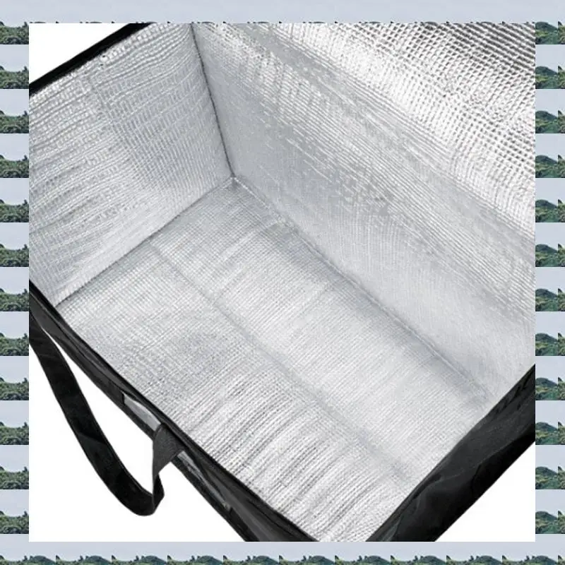 

ABQR 2X Insulated Food/Pizza Delivery Bag Insulated Grocery Reusable Shopping Bags Insulated Cooler Bags