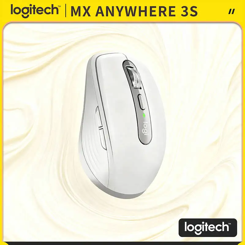 

Durable Logitech MX Anywhere 3S - 8K DPI Darkfield, MagSpeed Scroll, 70-Day Battery, Ideal for Long Trip & Freelance Work