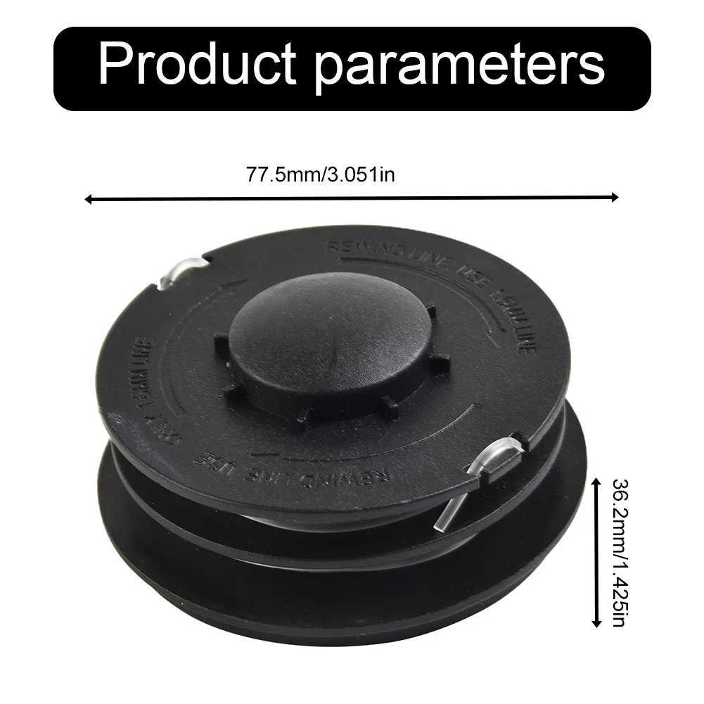 3pcs Nylon Line Replacement Trimmer Head for GC ET 4530 RTV 400 RTV 550 RTV 550/1 Compatible Spools for String Trimmer Use