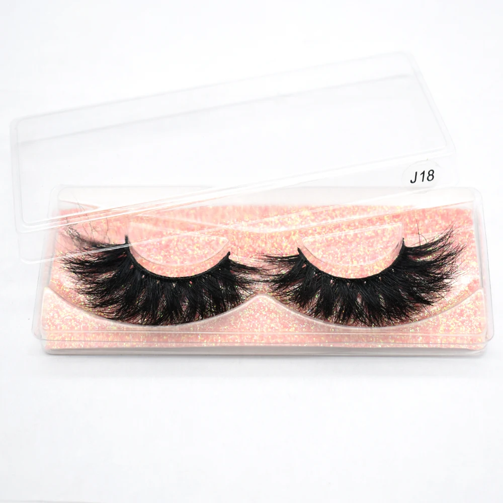 FOXESJI 3D Nerz-Wimpern Flauschige Hochvolumige Wimpernverlängerung Natürliche Zarte Volle Nerz-Kunstwimpern Großpackung Wimpern-Make-up – Detail 1