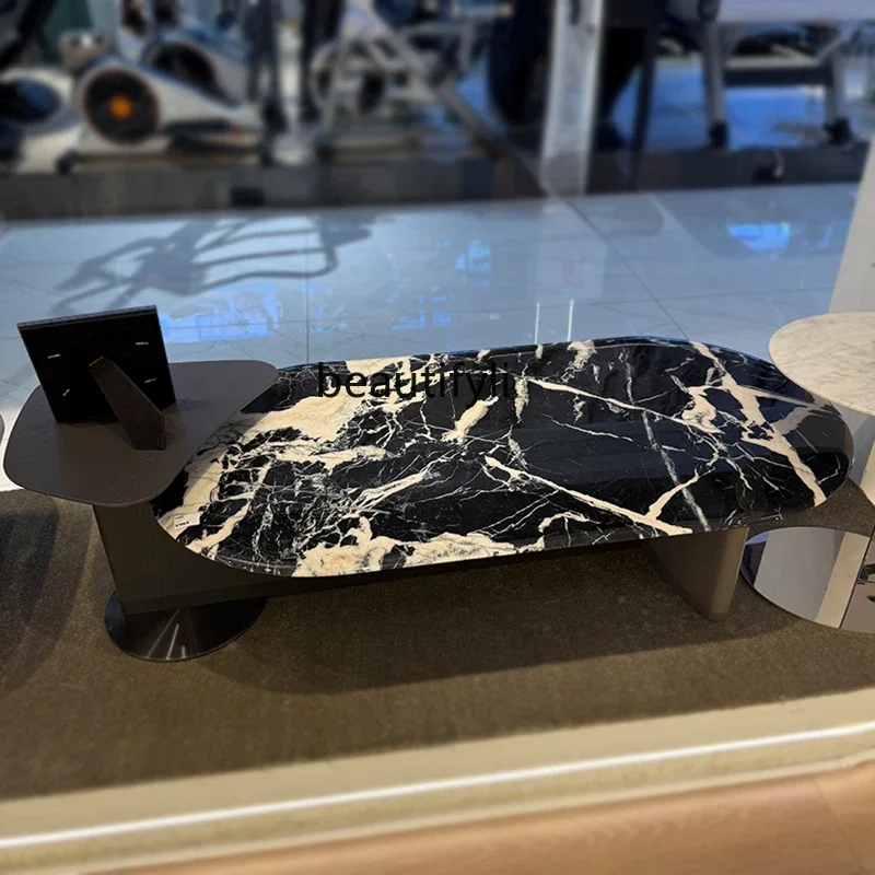 

zq1Natural high-end marble white ocean coffee table premium black
