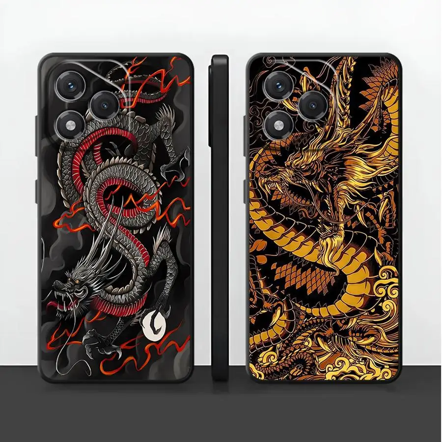 Colorful Dragon Case for Huawei P30 P20 Pro P20 P40 Lite P20 Lite 2018 P Smart 2019 Funda Phone Cover