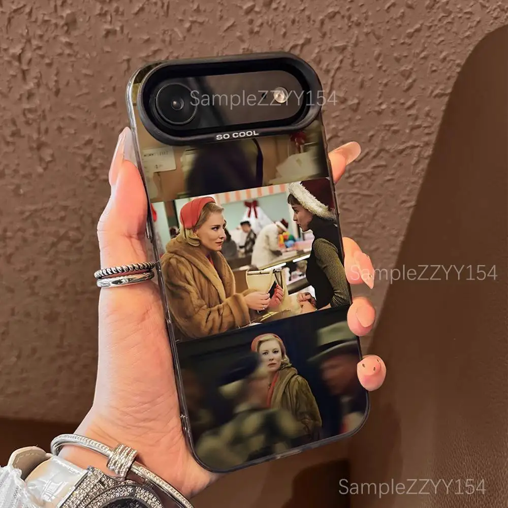 C-Carol Movie Phone Case For iPhone 17,16,15,14,13,12,X,8,Pro,Max,Plus,E,SE4,Air,Mini Black IMD Matte