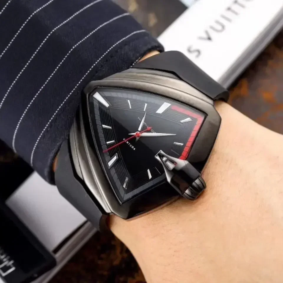 Swiss Adventure-Montre mécanique automatique avec bracelet en caoutchouc pour homme, étanche, à la mode, business