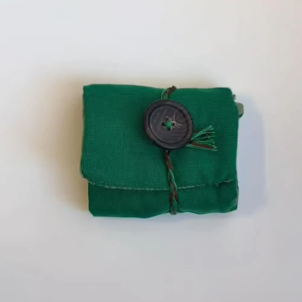 Cross Included Inside Pocket Shrine with Silver Handmade Sewing Accessories Mini Travel Shrine Pouch Stitched Pocket Shrine