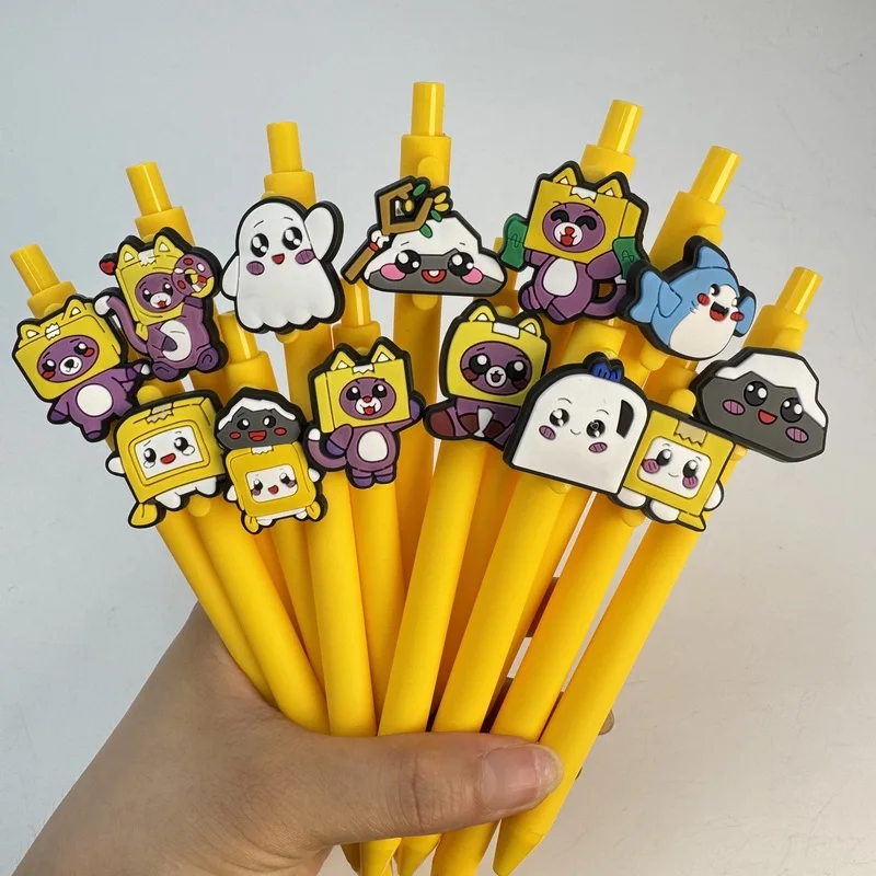 20/30pcs Creative, simple, cute square box elf-shaped retractable ballpoint pen Campus Design Back-to-School Season Box Family S