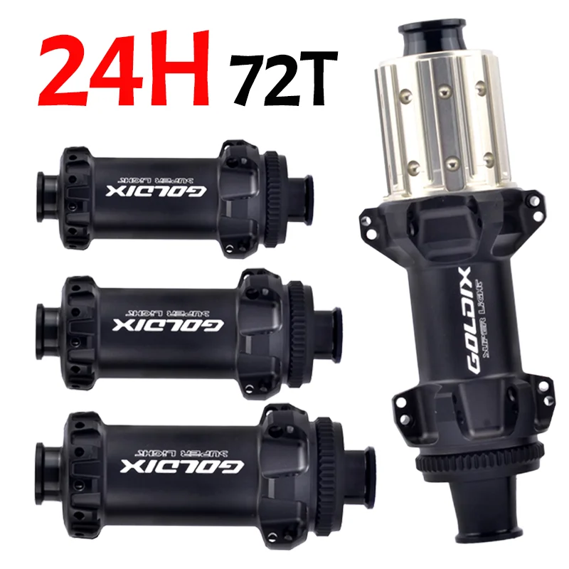 

Goldix R160 Ultralight Hub Thru Axle 24h Road Bike Hub Ratchet 72t Straight Pull Hub Boost Center Lock Noisy Bike Cube