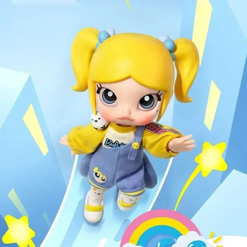 

MOLLY x The Powerpuff Girls Series Action Figure BJD Toy Anime Action Figure Guess Bag Ornament Figurines Home Decor