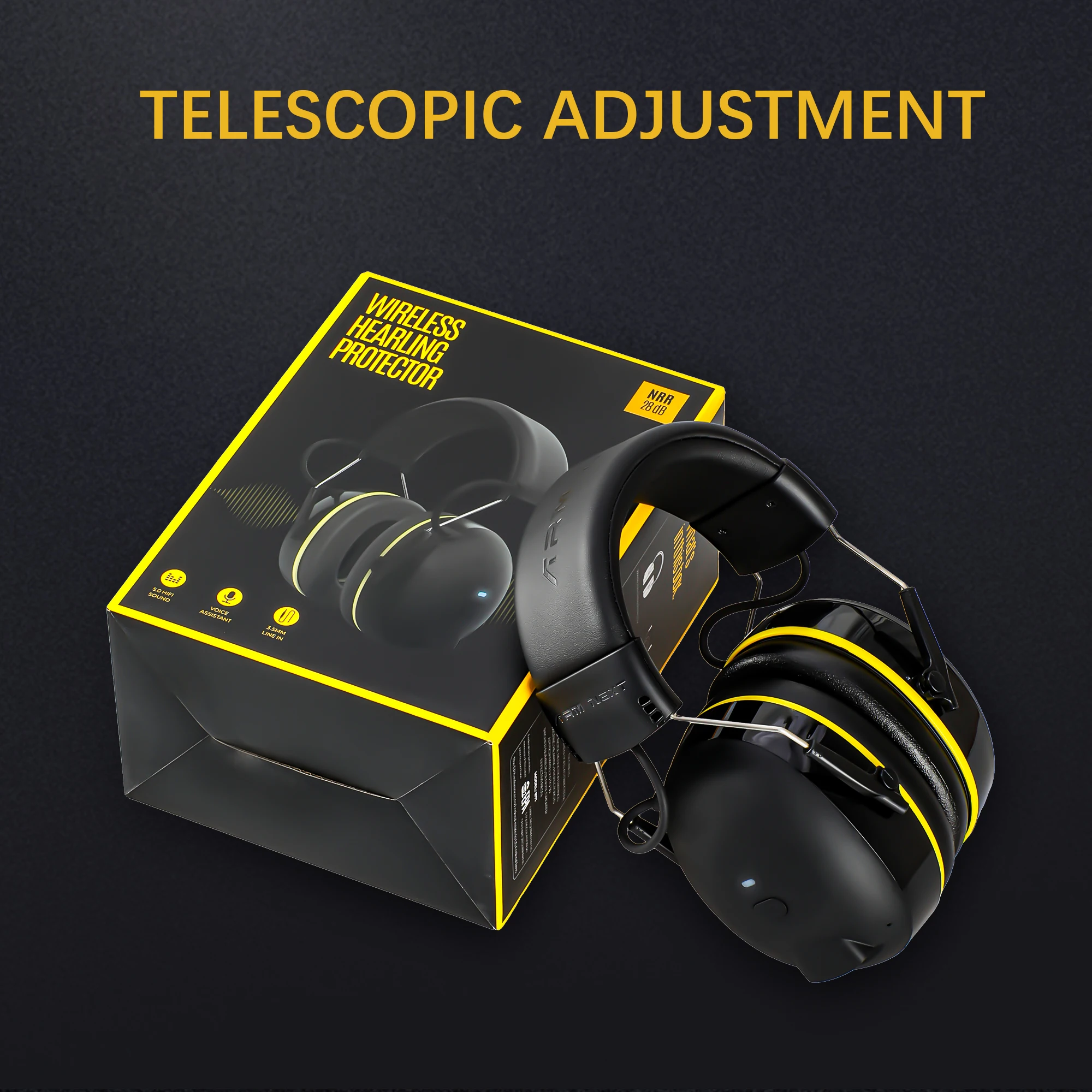 سماعات الرأس الإلكترونية 5.0 حماية الأذن بلوتوث للصيد والحد من الضوضاء التكتيكية المهنية