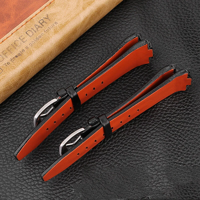 Genuine Leather Watch Strap for Seiko sportura SNL029P2 SNL021P1 SNA595P2 SNL017P1 Watchbands Bracelet Accessories 27*15mm