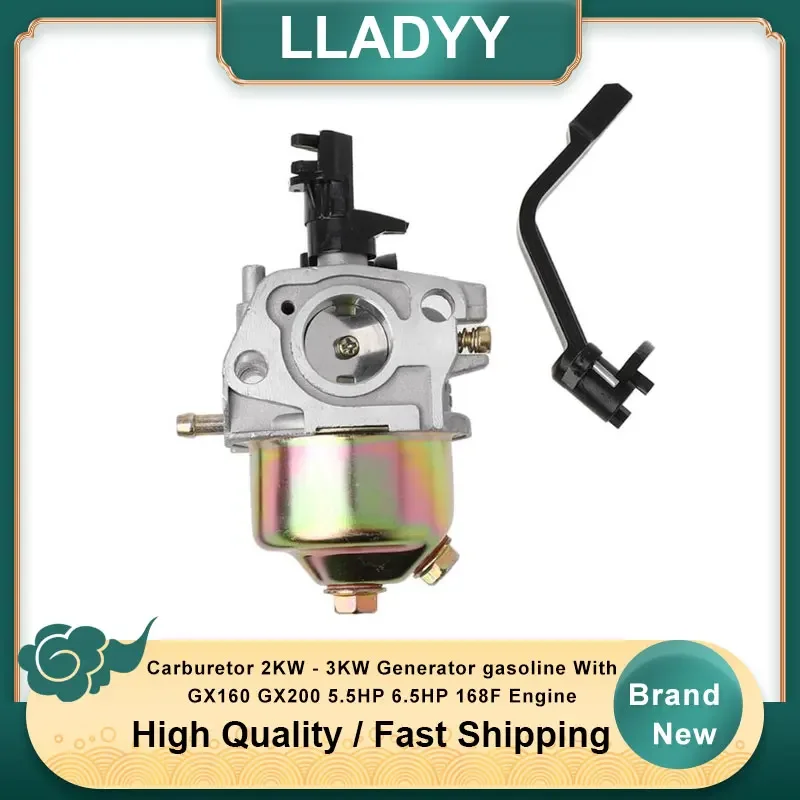 Replacement Carburetor for 2KW-3KW Generators with GX160 GX200 168F Engine | 5.5HP 6.5HP, 42mm Mounting Holes