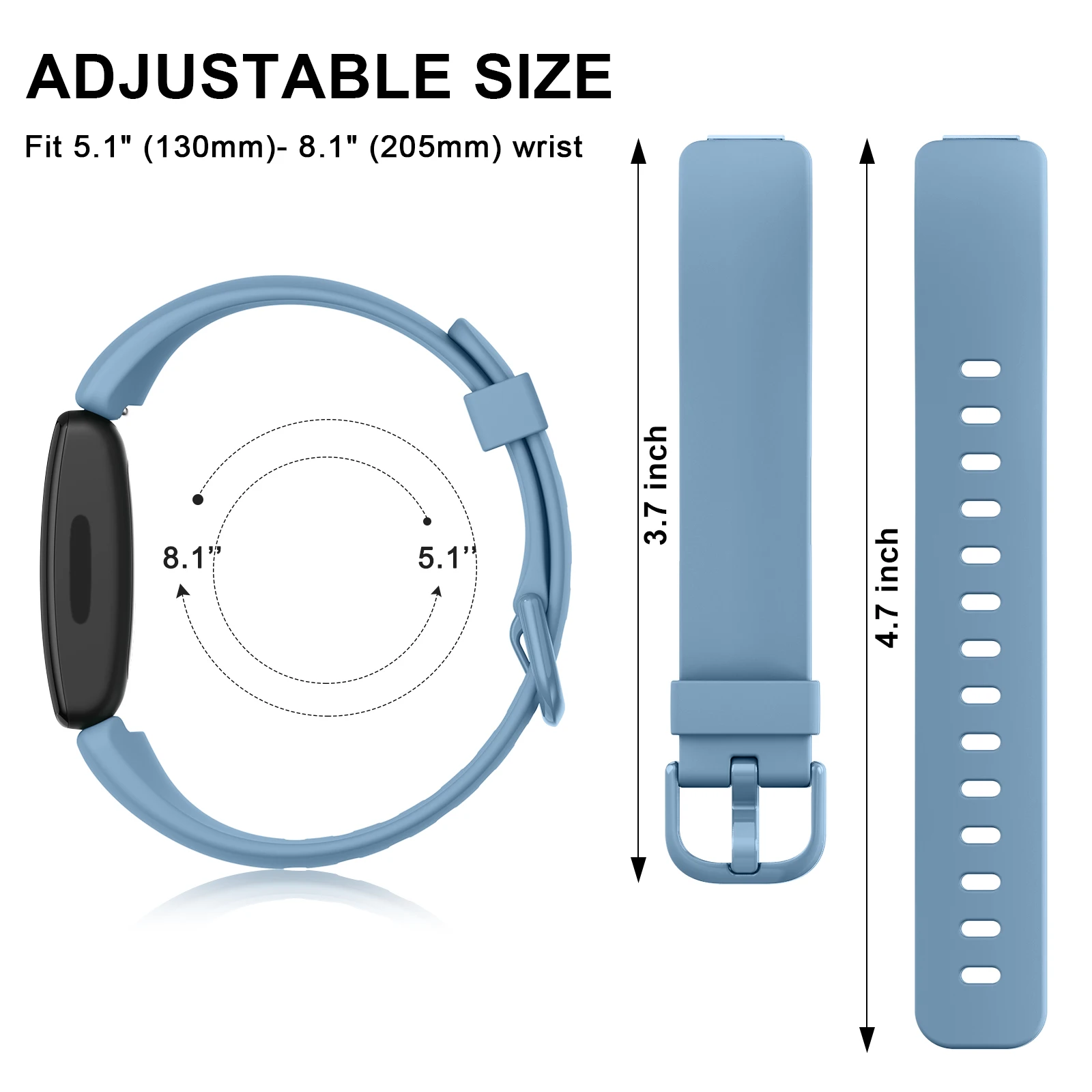 Horlogebandje Voor Fitbit Inspireren/Inspireren 2/Inspireren Hr Horlogeband Tpu Polsband Voor Fitbit Inspireren Ace 2 Band Armband Vervanging