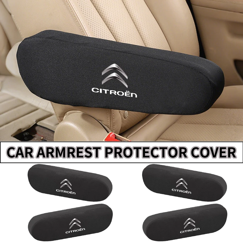 Fabric Car Seat Armrest Cover Breathable Cloth For Citroen C4 C3 C5 C1 C2 Berlingo Celysee Cactus Picasso Aircross Saxo Grand view 2
