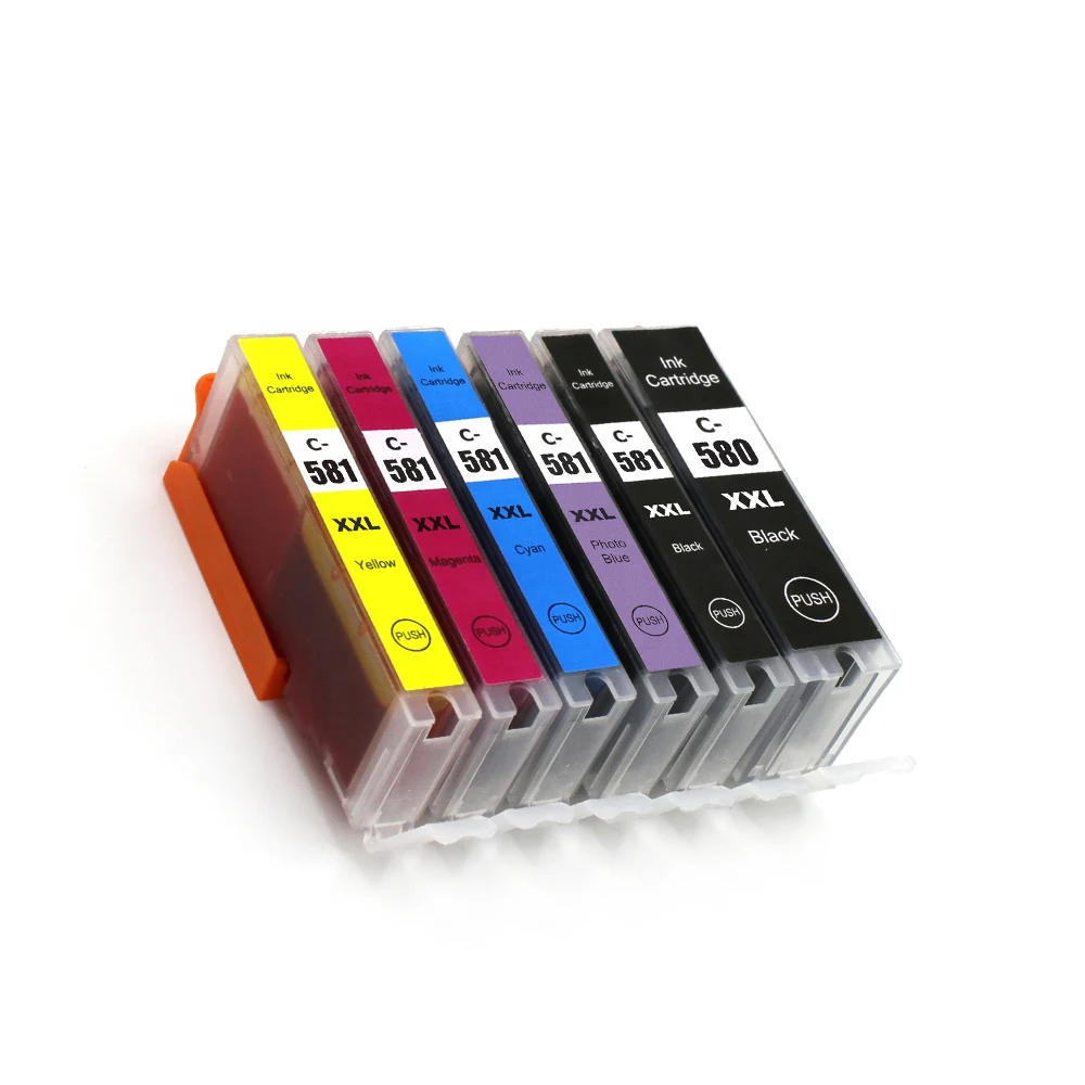 PGI-580 CLI-581 Compatible Ink Cartridge For Canon PIXMA TS705 TR7550 TR8550 TS6150 TS6250 TS6350 TS8150 TS8250 TS8350 TS9150