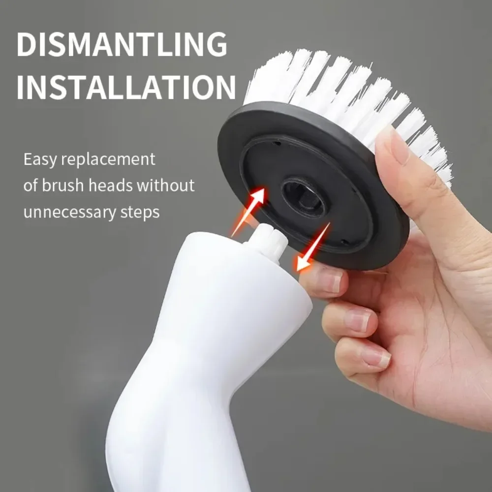 6 in 1 Cordless Electric Spin Cleaning Scrubber with Shower Cleaning Brush, Kitchen and Bathroom Cleaning Gadgets