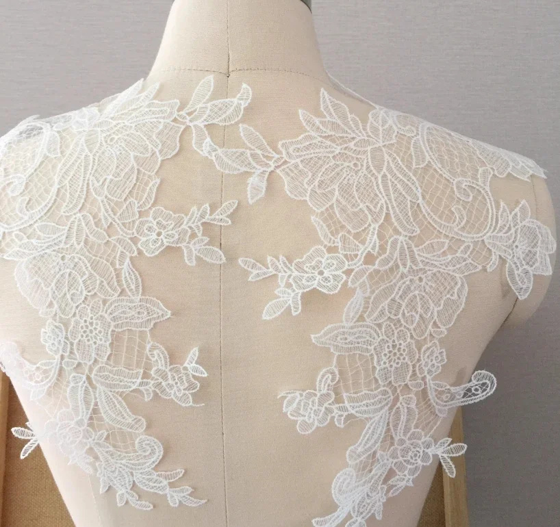 

10 Pieces High-end Fashion White Fish Shaped Flower Mirror Flower Patch, DIY Handmade Bridal Headwear Accessories Accessories