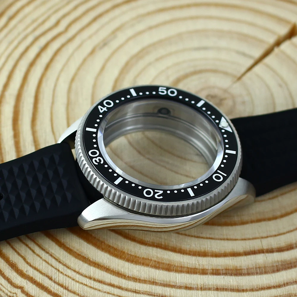 38mm silvery 3.8 Crown Watch Case Sapphire Glass For Seiko NH35 NH36 NH70 4R Movement Transparent/Solid bottom Cover SKX007/013