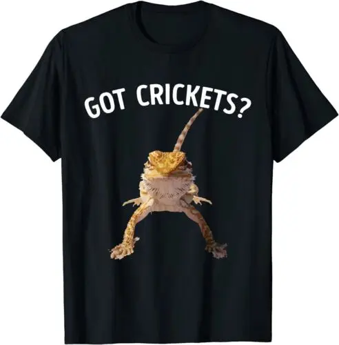 NEW LIMITED Got Crickets Bearded Dragon T-Shirt