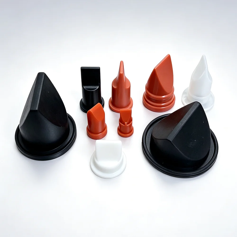 10PCS Silicone VMQ FVMQ FKM Rubber Non-Return Duckbill Valve for Air Durable Round Shape Check Valve for HVAC Systems