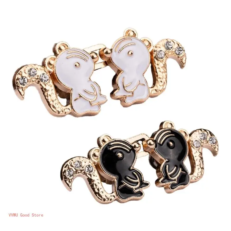 Waist Tightening Clip Squirrels Waist Tighten Pins for Jeans Clothing Accessories Pants Fitness Pin Waist Buckle 3/6PCS