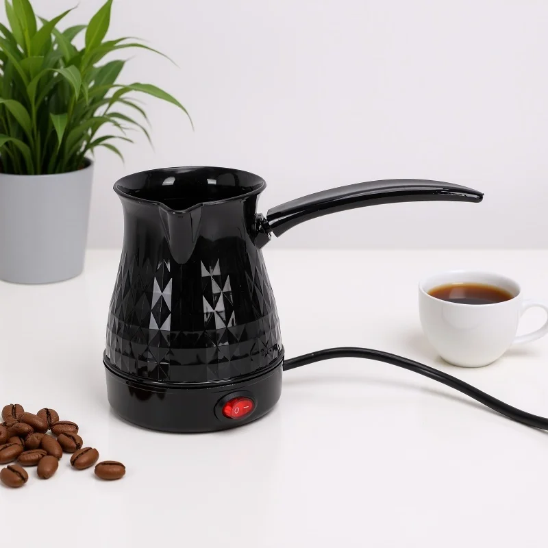 Electric Turkish Coffee Pot 600ml Stainless Steel 600W Turkey Coffee Machine For Home Travel Camping view 4