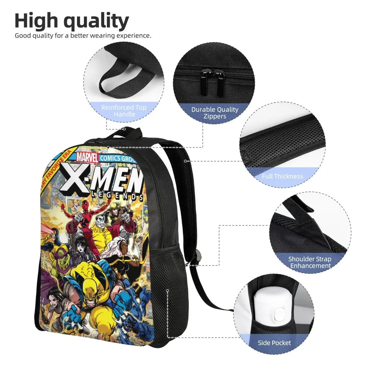 Toddler's X Man X-MAN Marvel Hero Backpack Preschool Kindergarten School Bags for Girls and Boys